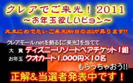 クレアでご来光!2011〜お年玉欲しいピョン〜